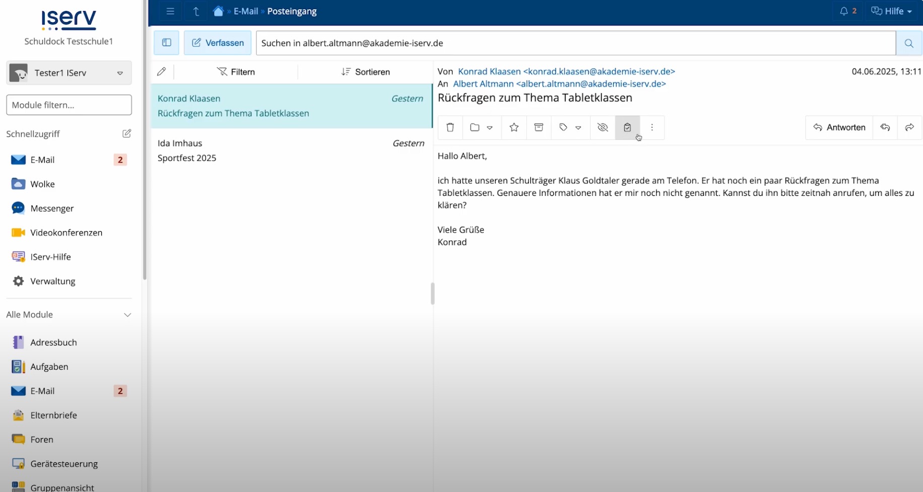 To-do aus E-Mail 1