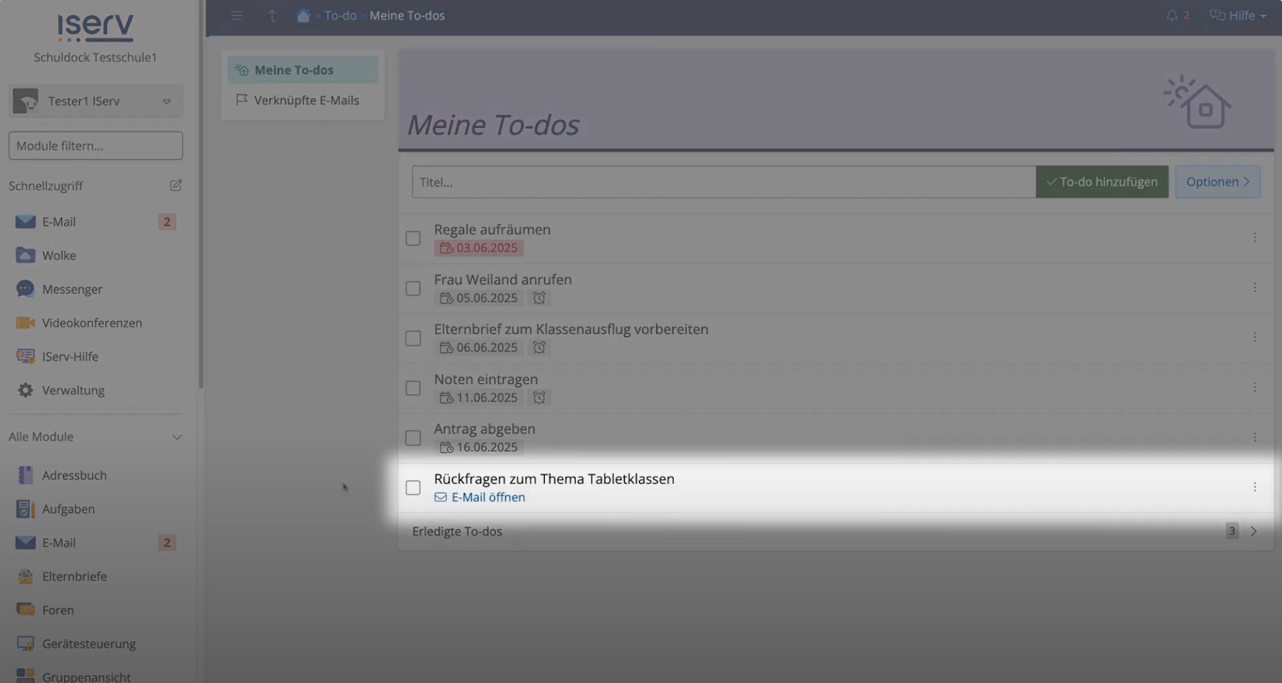 To-do aus E-Mail 3